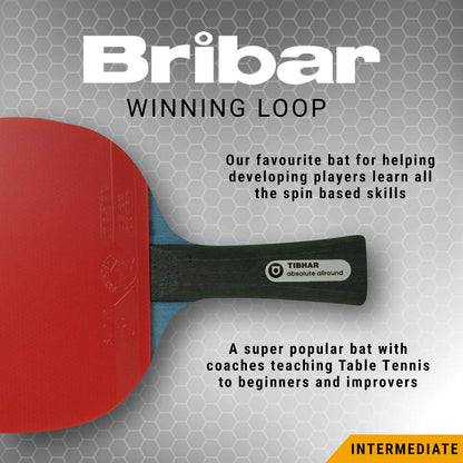 BRIBAR Winning Loop Table Tennis Bat + Case