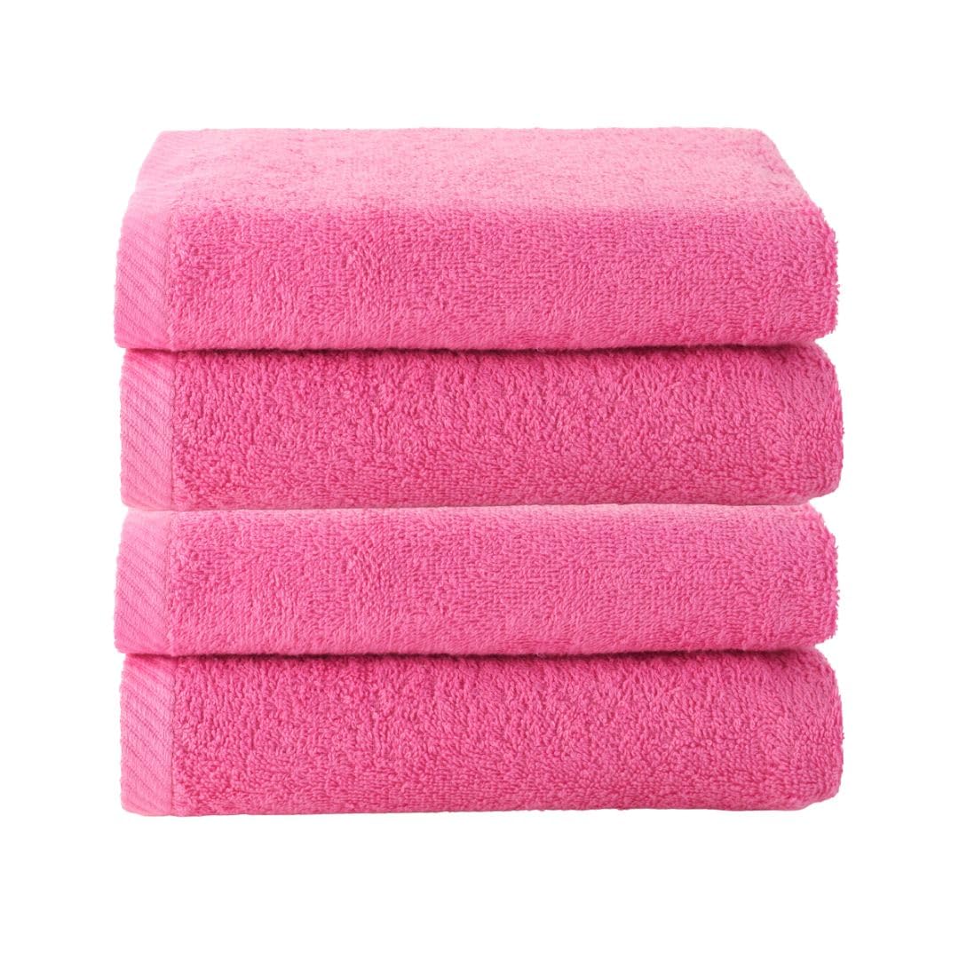Top Towel Plus Set of 4 Bath Towels and Washbasin 100% Cotton | Soft, Absorbent and Durable Towels 50 x 100 cm | Ideal Set for Modern Bathroom