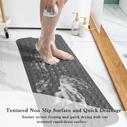 Non Slip Bathroom Mat with Suction Cups Washable Bathtub Floor Rug