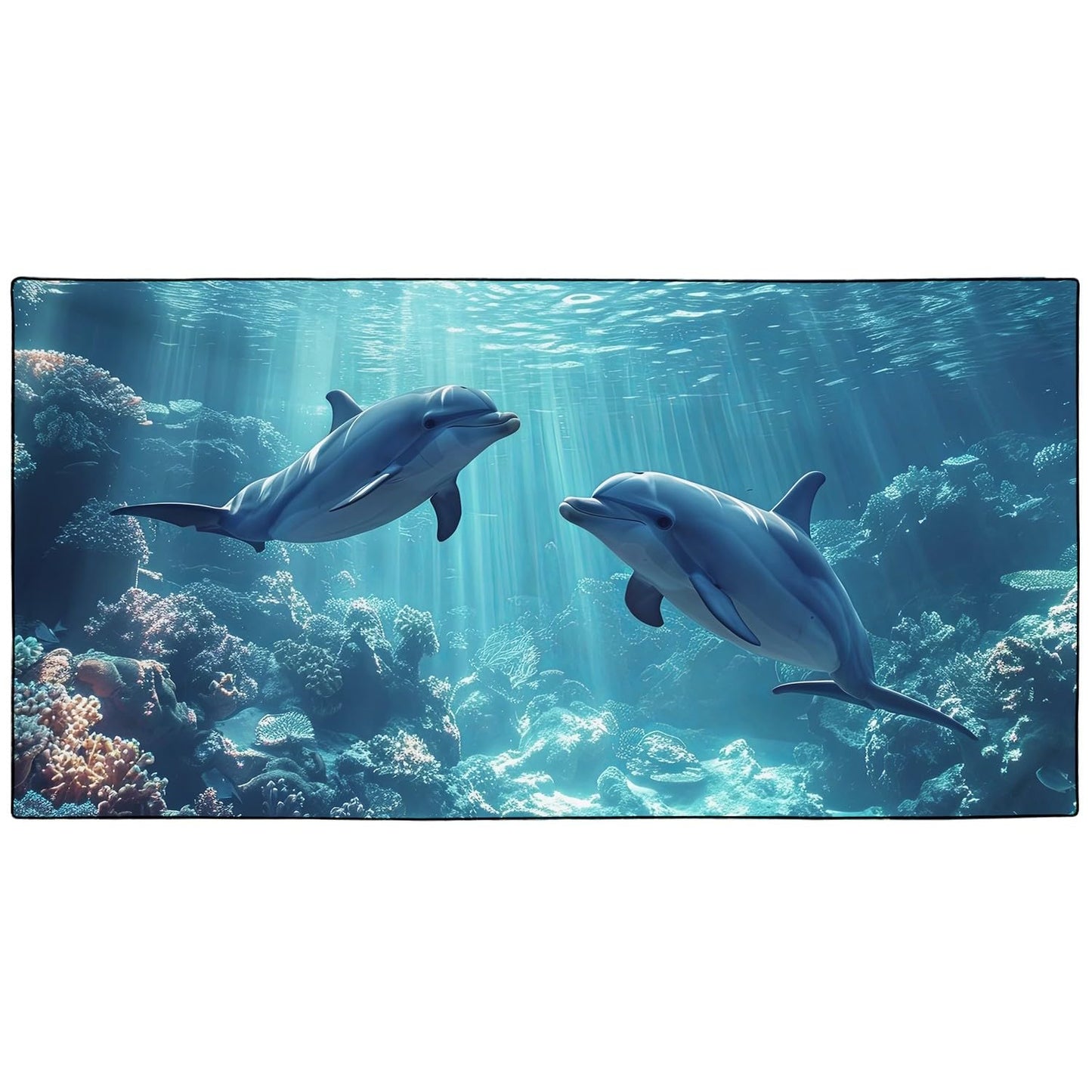 YISUMEI Sea Dolphins Beach Towels for Adults Extra Large 180 x 90 cm, Microfibre Quick Dry Towel for Travel Swimming Camping Sports