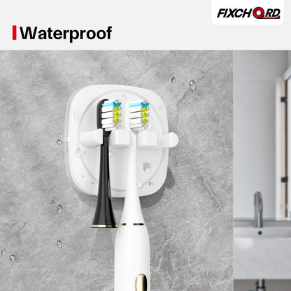 FIXCHORD Electric Toothbrush Head Holder, 2 Pieces, Bathroom Toothbrush Holder for Electric Toothbrushes with Strong 3M Sticker