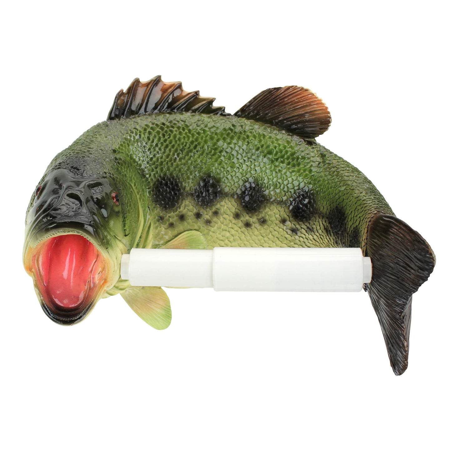 Design Toscano JQ10197 Reeling Trout Bathroom Toilet Paper Holder, Multi-Colour, 15x23x16.5 cm
