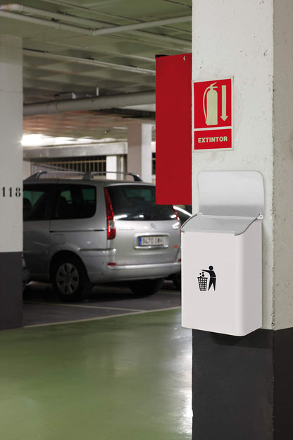 Arregui M283312 E-6101 Wall-Mounted Bin, Colour: White