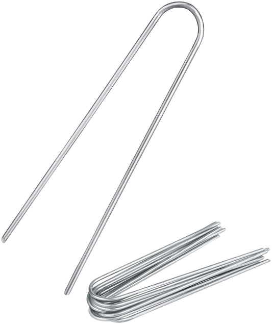 250x Anti-ROST Ground Anchor - Round Head | Ground Nails | Galvanised Steel Ground Anchor for Fixing Weed Cloth | Garden Cloth | Weed Film | Fence &