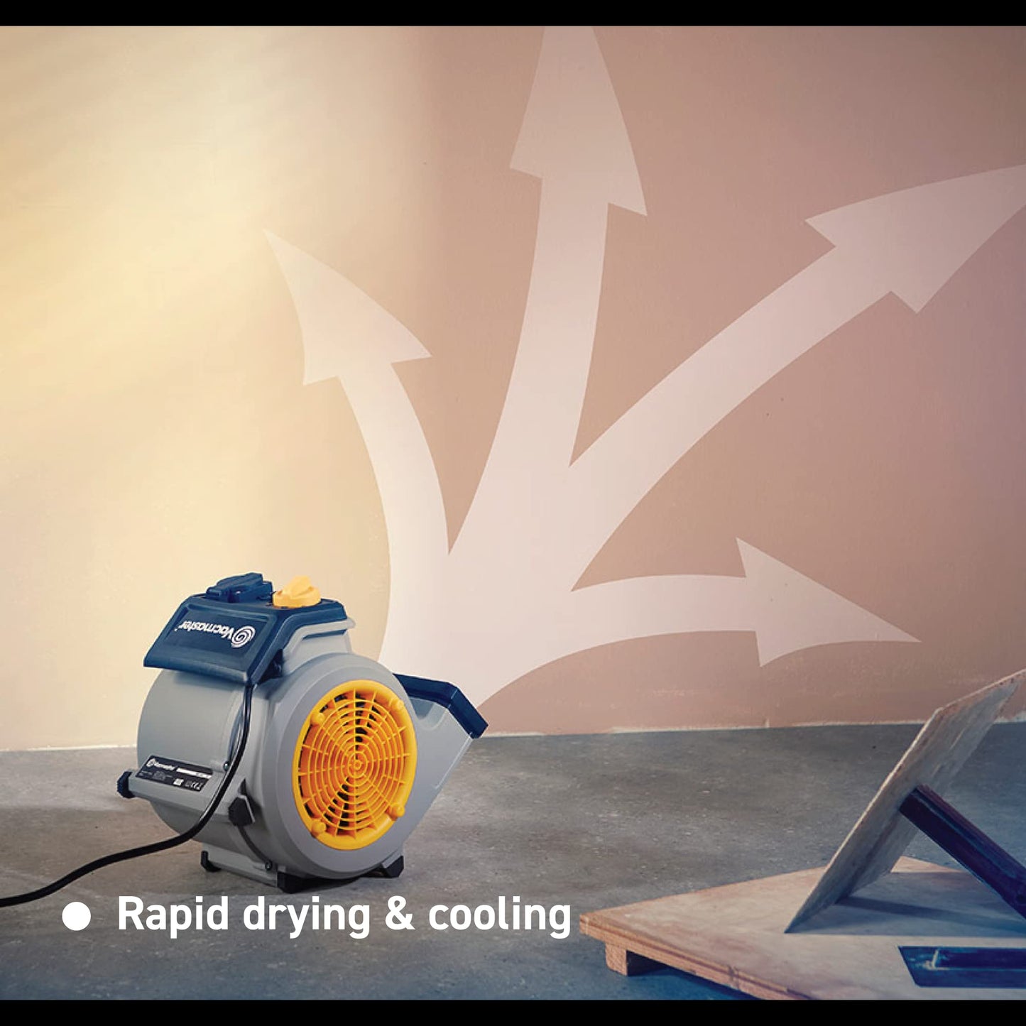 Vacmaster Air Mover Floor Fan. Low Noise, 3 Speed Setting Portable Blower Fan and Dryer. Energy Saving and Compact Design. Ideal for Ventilation,