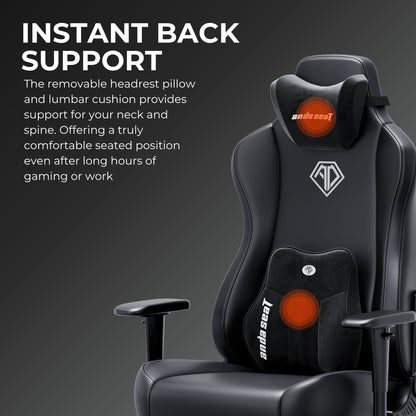 Anda Seat Novis Ultra Gaming Chair for Adults - Extra Large Reclining Video Game Chairs, PVC leather Ergonomic Gaming Chair