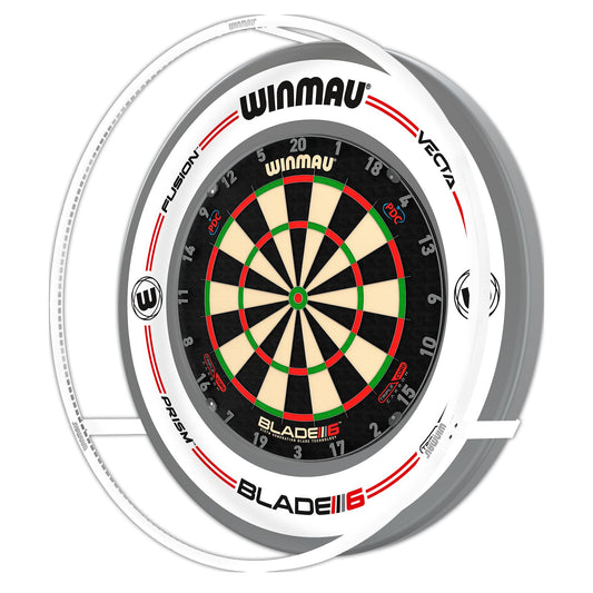 WINMAU Plasma Ice Dartboard Light - White 360 Degree Dart Board Light - Professional Darts Accessories