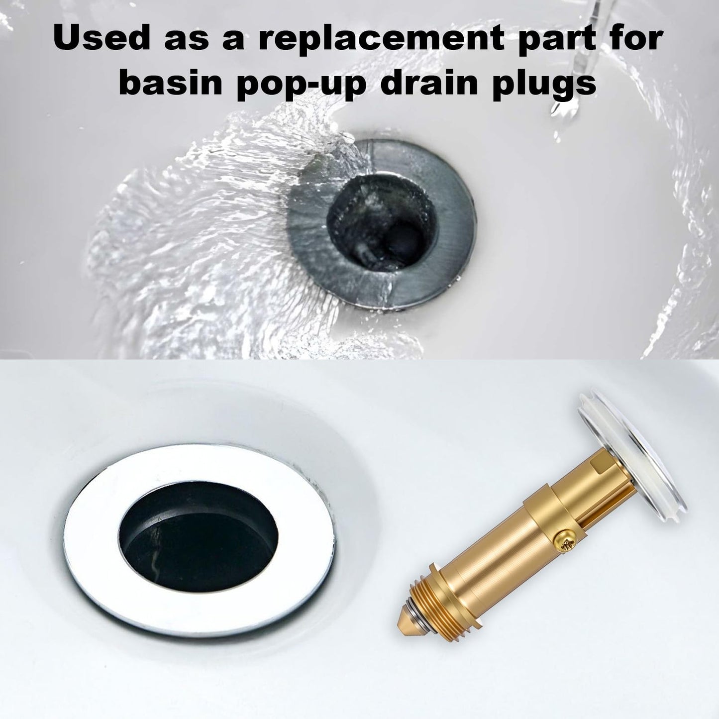 Nogeqi 4 Pcs Basin Pop Up Sink Plug Replacement Click Clack Plug Replacement Pop Up Bath Plugs