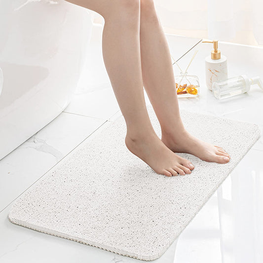 Loofah Shower Mat, Bath Mat Non Slip, Anti Mould Shower Mats for Inside Shower, 60 x 40 cm Shower Mats with Drain, Washable Bath Mats for Bathroom