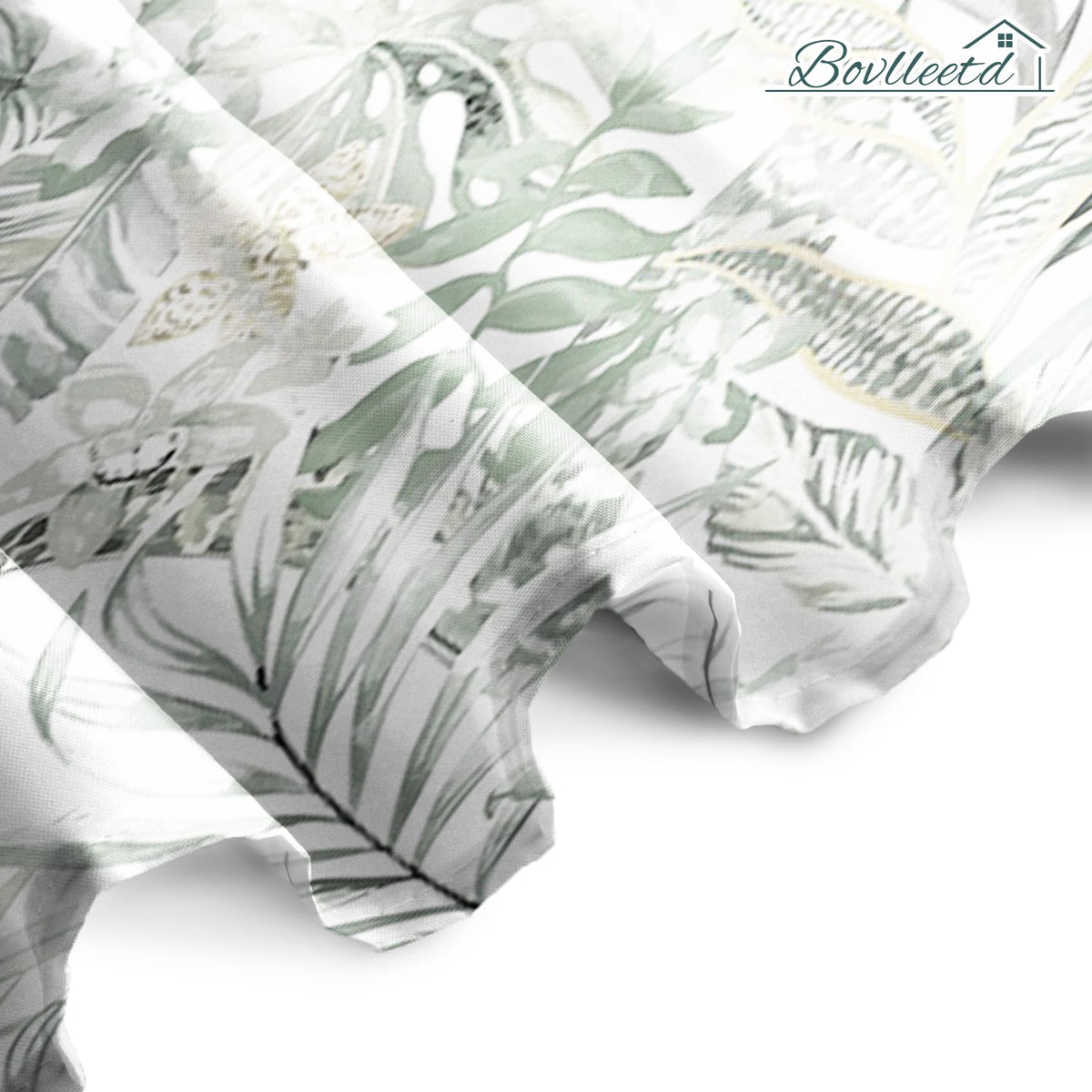 Bovlleetd Stable Eucalyptus Leaf Shower Curtain for Small Bathtub Spring Natural Botanical Plants Fabric Bathroom Curtain Waterproof Polyester Fabric