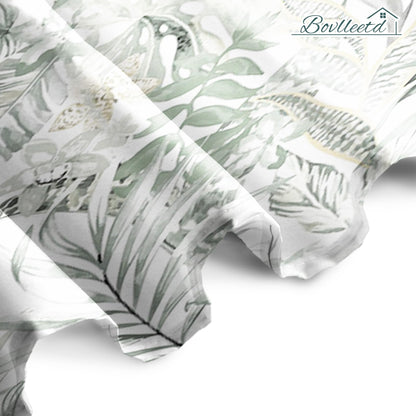 Bovlleetd Stable Eucalyptus Leaf Shower Curtain for Small Bathtub Spring Natural Botanical Plants Fabric Bathroom Curtain Waterproof Polyester Fabric