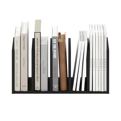 Furinno HERMITE Desk Organizers and Accessories with File Holder, Office Organization, Desk Top Book Shelf, for Office Supplies, Espresso
