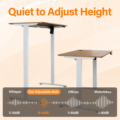 ELEGANT Electric Standing Desk 100x60cm, Height Adjustable Sit Stand Desk