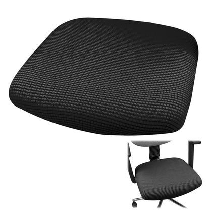 Jesiah Office Chair Cover, Black Large Computer Gaming Chair Seat Cover