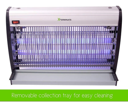 Xterminate 40W Electric Flying Insect Killer Zapper Electronic UV Commercial, Home, Kitchen, Wall Ceiling Mountable, Kills Flies, Bugs, Mosquitoes,