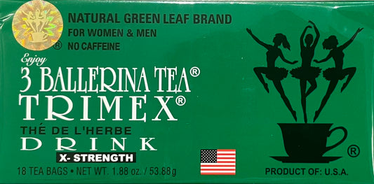 3 Ballerina Dieters Tea Extra Strength - 5 Pack (90 Tea Bags)
