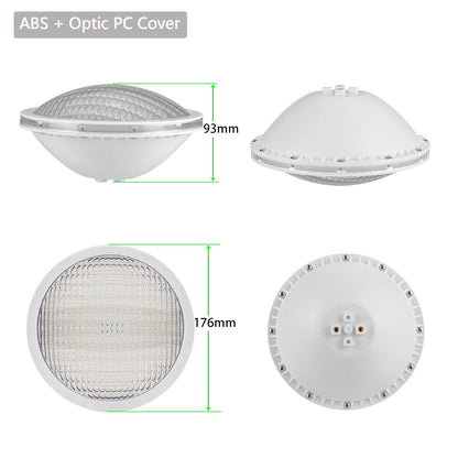 LyLmLe LED Pool Lighting PAR56, 18 W Pool Headlight, LED Lamp, Underwater Light (Replaces Old PAR56 Halogen Bulbs), IP68 Waterproof, 1440 lm, 12 V