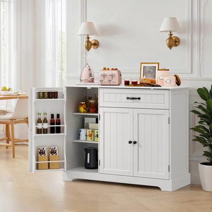 Xbro Sideboard Cabinet, Kitchen Storage Cupboard with Drawer