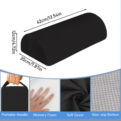Chiziyixin Foot Rest Under Desk, Ergonomic Desk Footrest Cushion with Washable Cover & Portable Handle
