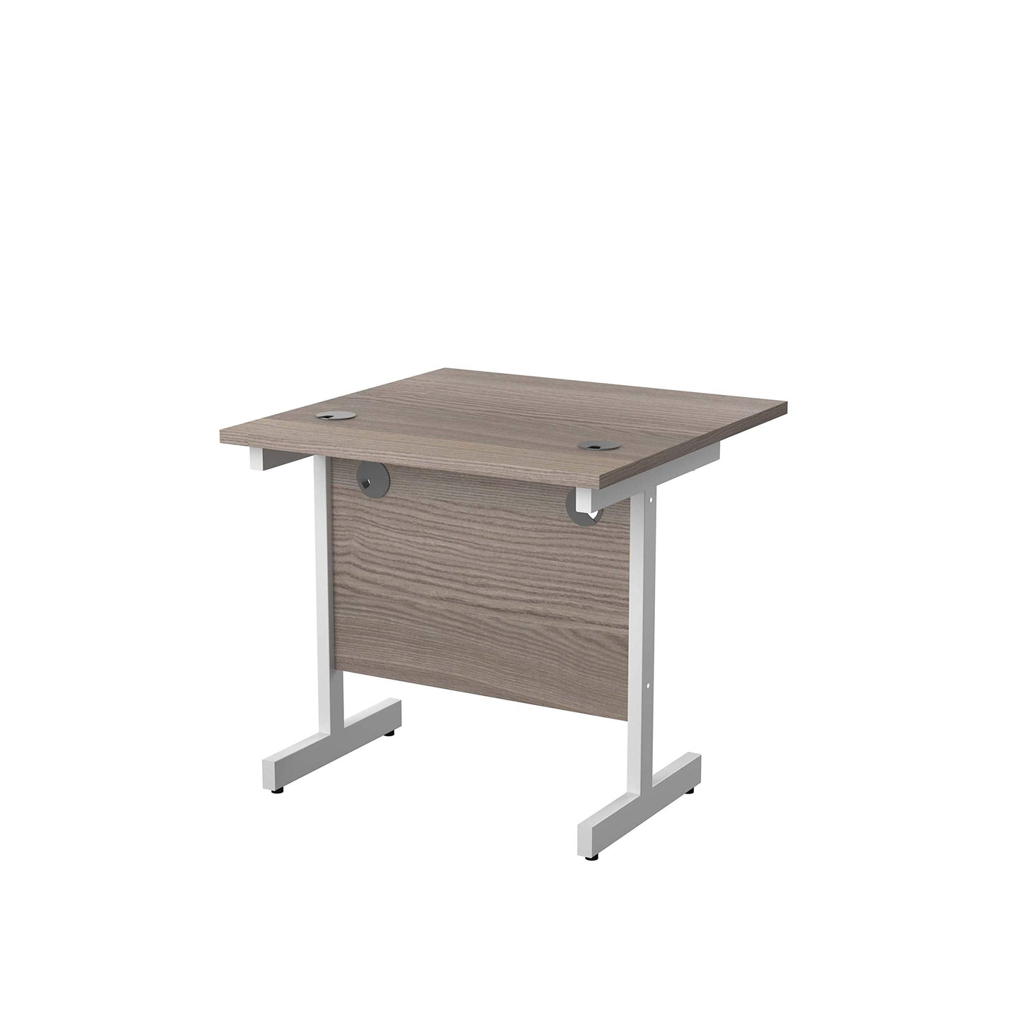 Office Hippo Heavy Duty Rectangular Cantilever Desk, Home Office Table With Integrated Cable Ports, PC Desk For Office or Home, 5 Yr Wty