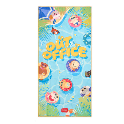 Legami - Lightweight Beach Towel, Microfibre Beach Towel, Compact Beach Towel, Sandproof, Quick Drying, Ultra Absorbent, Space Saving Towel