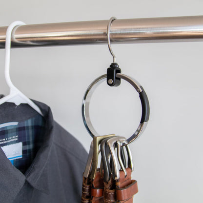 Multipurpose Closet Hanger Organizer - 1 Pack | Heavy Duty Metal Hangers for Clothes | Perfect for Belts, Ties, Baseball Caps, Scarves, Jewelry