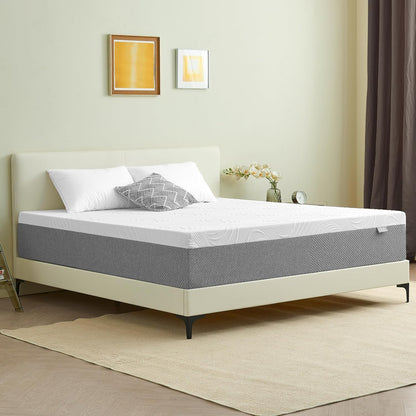Deegari Mattress, 20cm King Mattress with Memory Foam and Anti-mite, Breathable, Removable Cover, Mattress in a Box