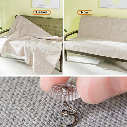 Twist pins 50 Pieces Clear Heads Twist Pins Plastic Head Upholstery Pin for Slipcovers and Bedskirts