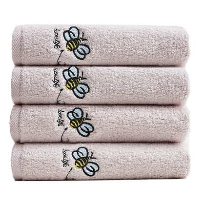 Nanxson Washcloth Towels Set 4 Pack Cotton Fingertip Towel Hand Bath Towel Baby Wash Face Cloths MJ0004 (4 pieces set (30 x 30 cm), gray)