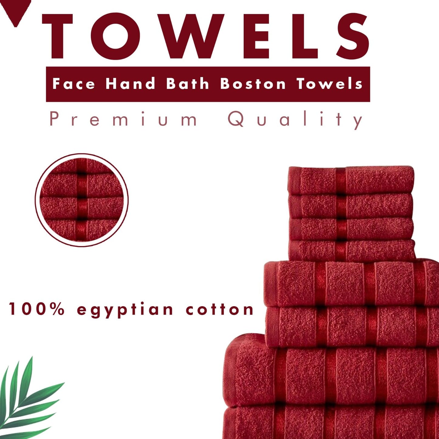 FAIRWAYUK 8-Piece Towels Bale Set for Bathroom, Ultra Soft Premium Quality Water Absorbent Towel Gift Sets, 100% Egyptian Cotton