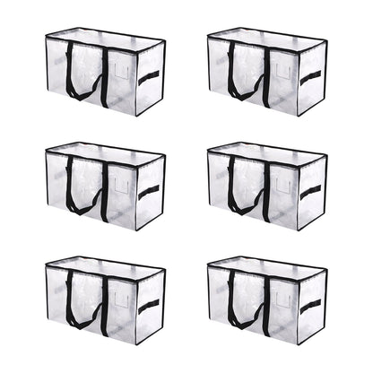 Meetall Extra Large Moving Bags with Zippers - 27x14x15 Inch Heavy Duty Storage Totes