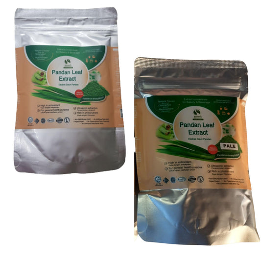 Dark Green Pandan Leaf Extract Powder [Set of 2], 100g *2pkts, Halal, Expiry: Apr 2027