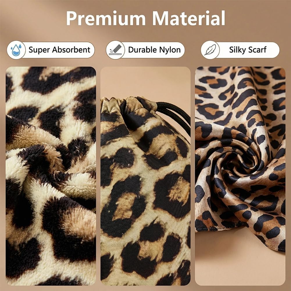 Vexthorion Leopard Quick Dry Towel 160x80CM,Lightweight Towel for Swimming