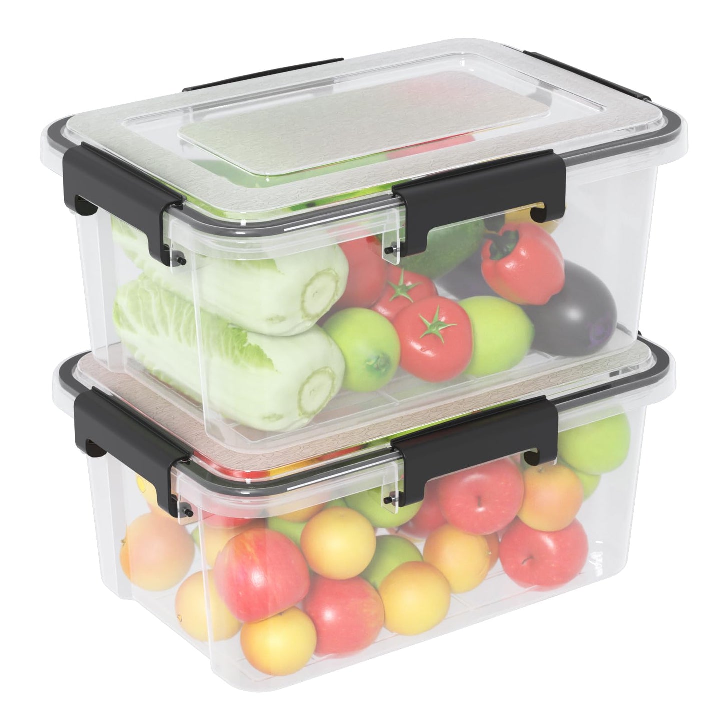 Zopnny 2 Pack 10L Food Storage Containers with Leakproof Lids