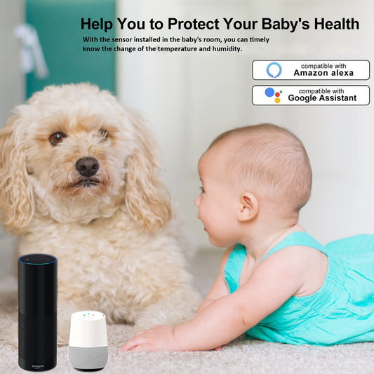 PHOVOLT WiFi Hygrometer Thermometer sensor for home, Indoor Outdoor Wireless Temperature Humidity Sensor Monitor with Remote App Notification Alert,