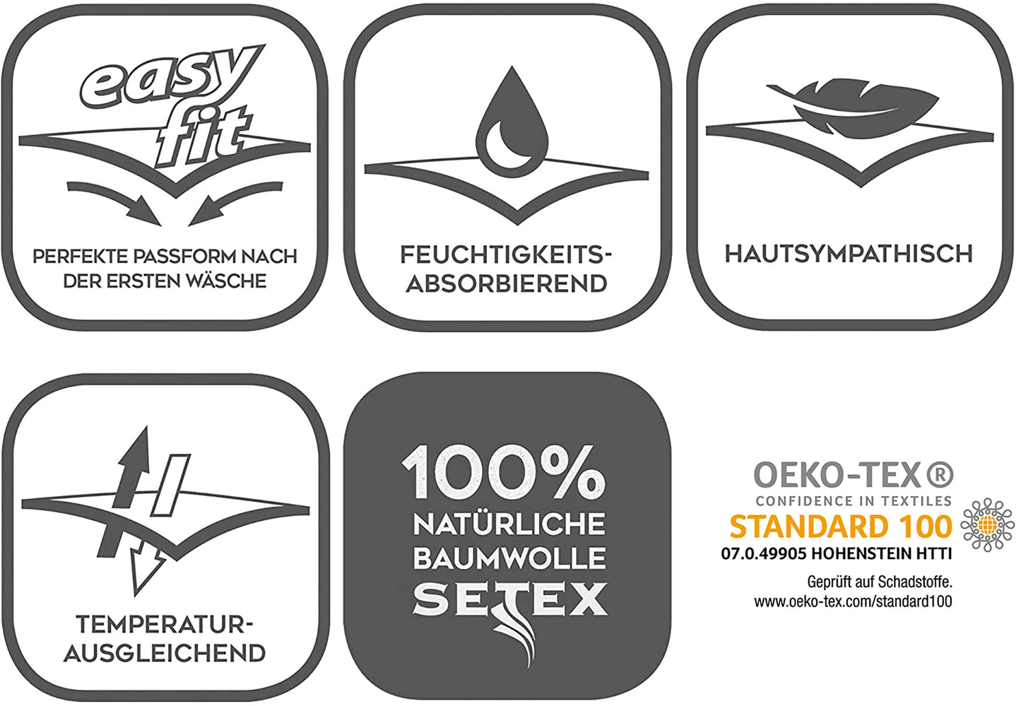 Setex kalmuck Mattress Protector, Bed Protector, Single Double Mattress Cover, Corner Rubber, 100% Cotton, Classic, Raw White, 2107, Cotton, Natural
