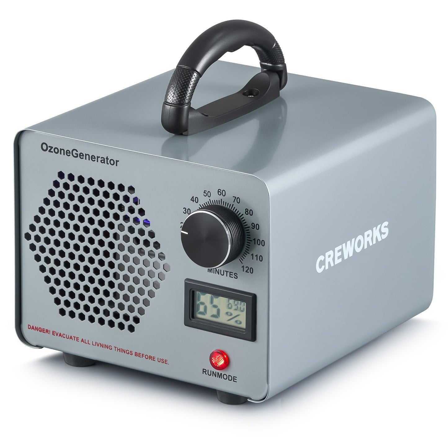 CREWORKS Ozone Generator, 25000 mg/h High Capacity Ozone Machine for Car Home Smoke Pet Odor Removal, Commercial Ozone Odor Eliminator Air Purifier