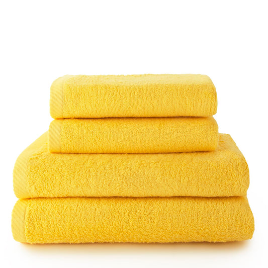 Top Towels - Set of 2 Hand Towels and 2 Bath or Shower Towels - Towel Set -100% Cotton - 400 g/m2