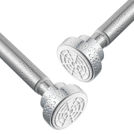 Tension Rod for Clothes, Shower Curtain Rod Stainless Steel Extendable Shower Curtain Pole No Drilling Shower Curtain Rail Net Curtain Poles for
