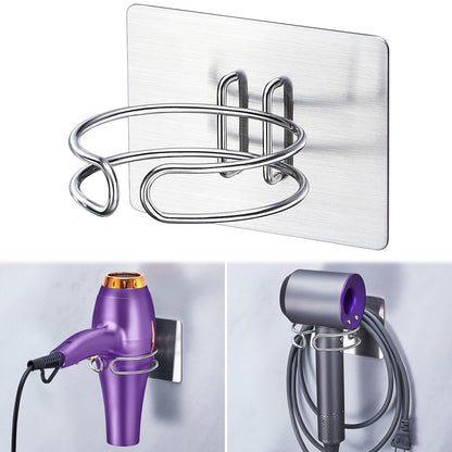 XILIMEN Hair Dryer Holder, Hairdryer Holder Wall Mounted, Hair Dryer Stand, Adhesive Hair Tool Organiser