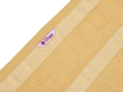 CASA COPENHAGEN Solitaire 6 Piece Towel Set - Beige, 600gsm, 2 Bath Towels, 2 Hand Towels, 2 Washcloths Made of Soft Egyptian Cotton for Bathroom