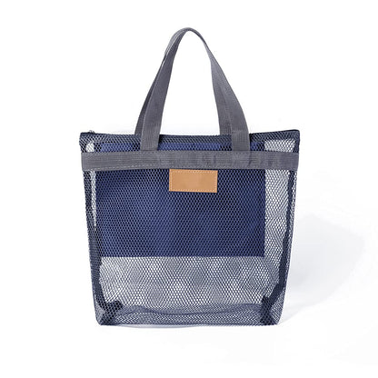 Mesh Shower Caddy Bag, Quick Dry Portable Tote Bag and Inner Pocket, Lightweight Bath Organizer for College Dorm Bathroom, Swimming, Gym, Beach