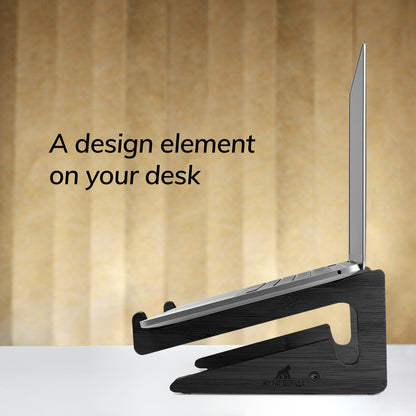 Bamboo Laptop Stand for Desk - Laptop Riser for Desk - MacBook Stand
