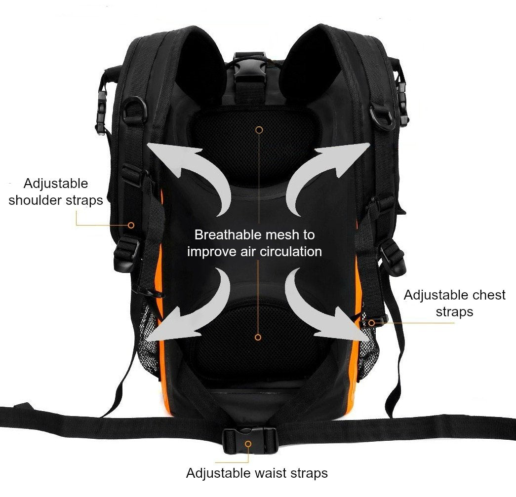 Premium 35L Dry Bag Backpack Rucksack with Waterproof Phone Case
