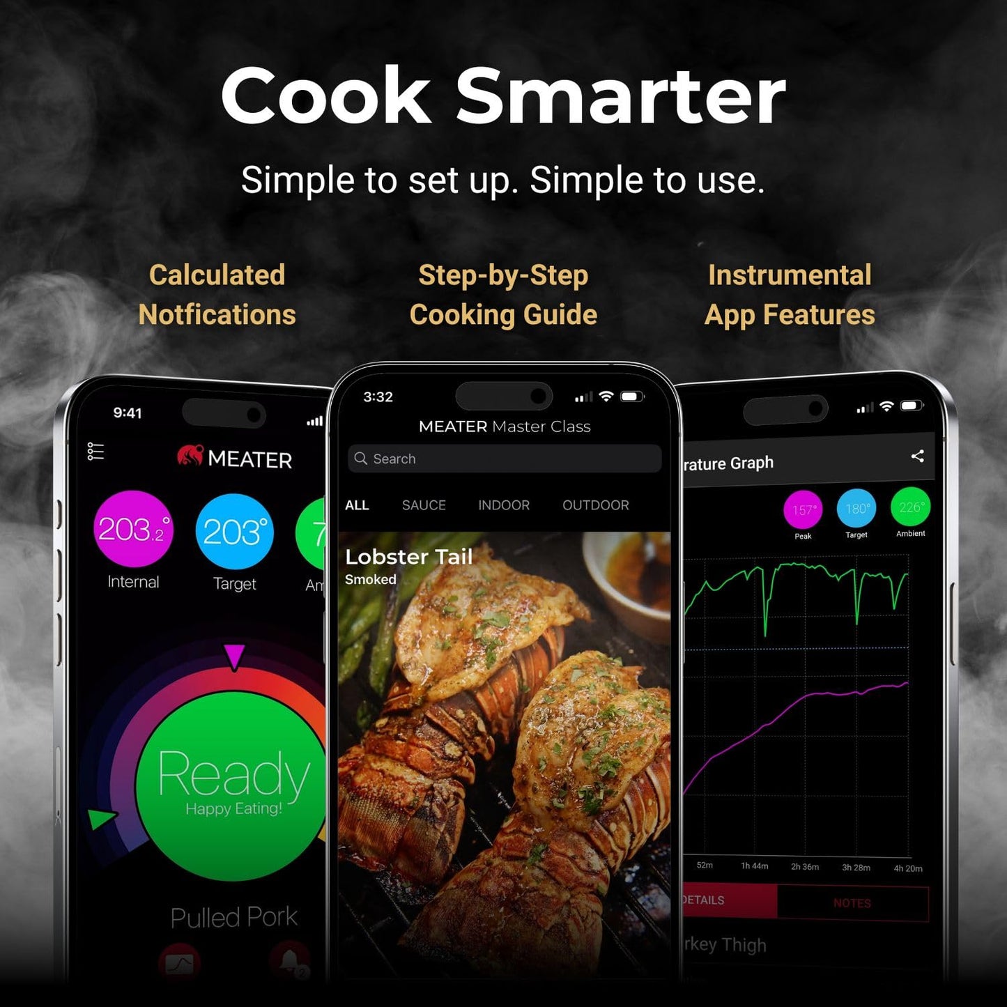 MEATER SE [NEW]: Smart Bluetooth Wireless Meat Thermometer Digital | 50+ Master Class Recipes in Free App | Internal & Ambient Temp | Ideal for Oven,