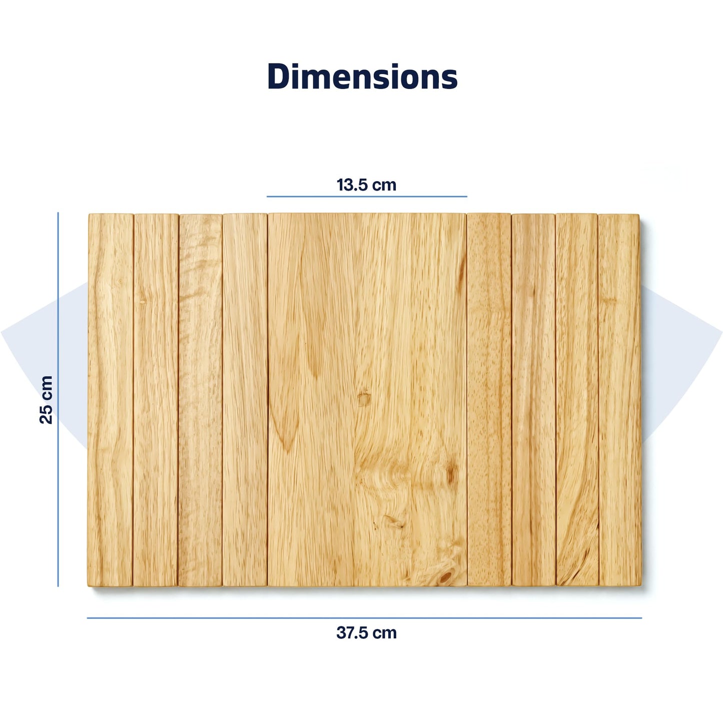 Sofa Arm Tray, Pack of 2 Foldable Couch Tray Wooden Armrest Tray, Sofa Tray & Organiser for Drinks, Snack, Magazine, and Remote (Hevea wood)