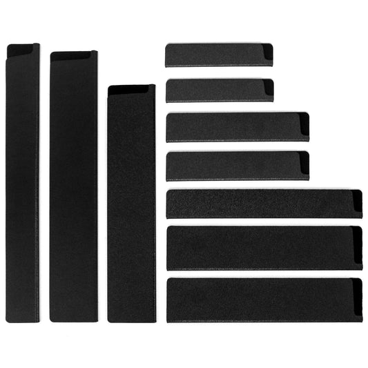 QWORK? Set of 10 Knife Edge Guards, Knife Sheath Sleeves, Universal Blade Cover Protector Made of ABS Plastic
