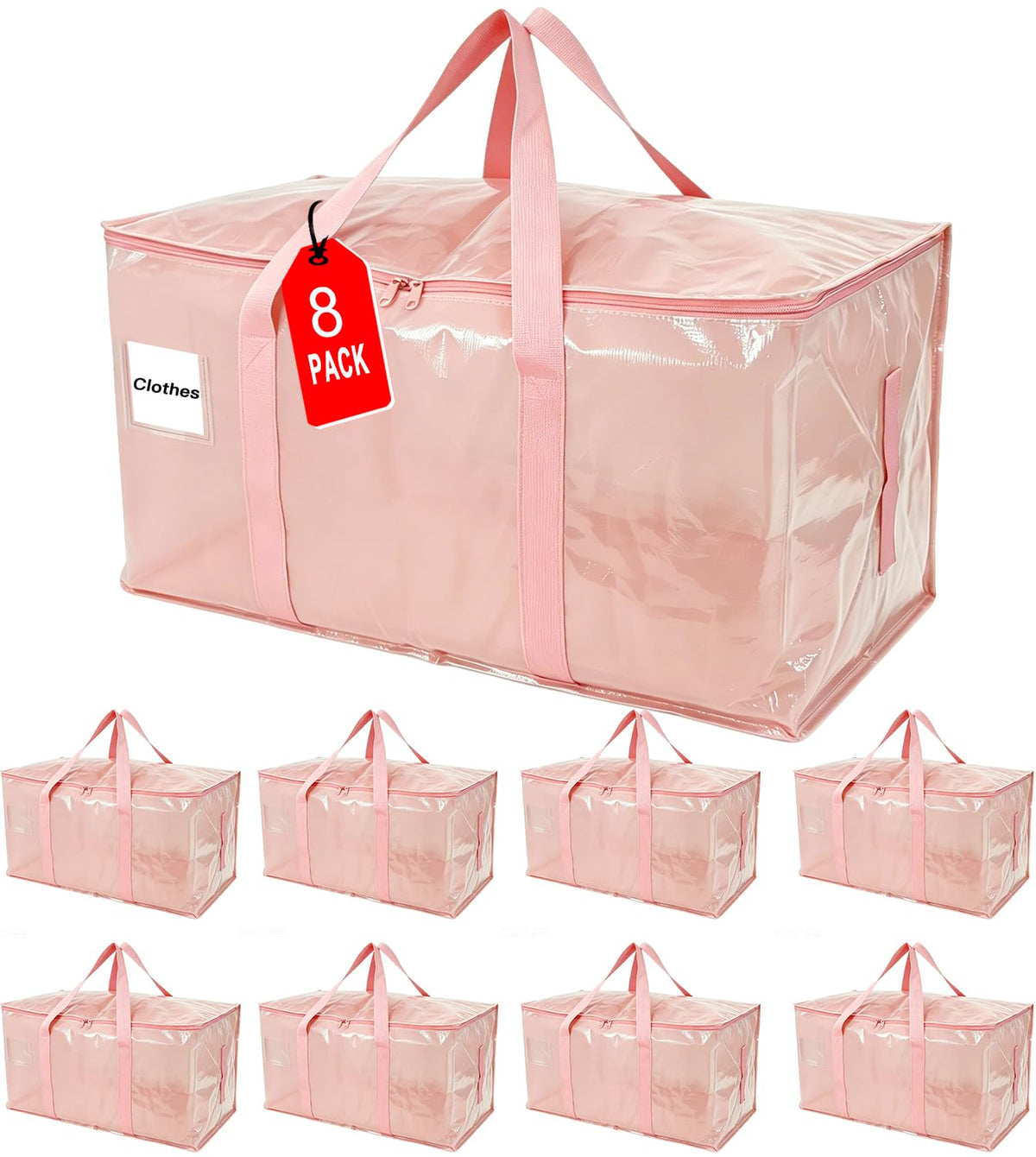 ZFWDSY Moving Bags 93 L,8-Pack Storage Bags Moving Boxes Alternatives