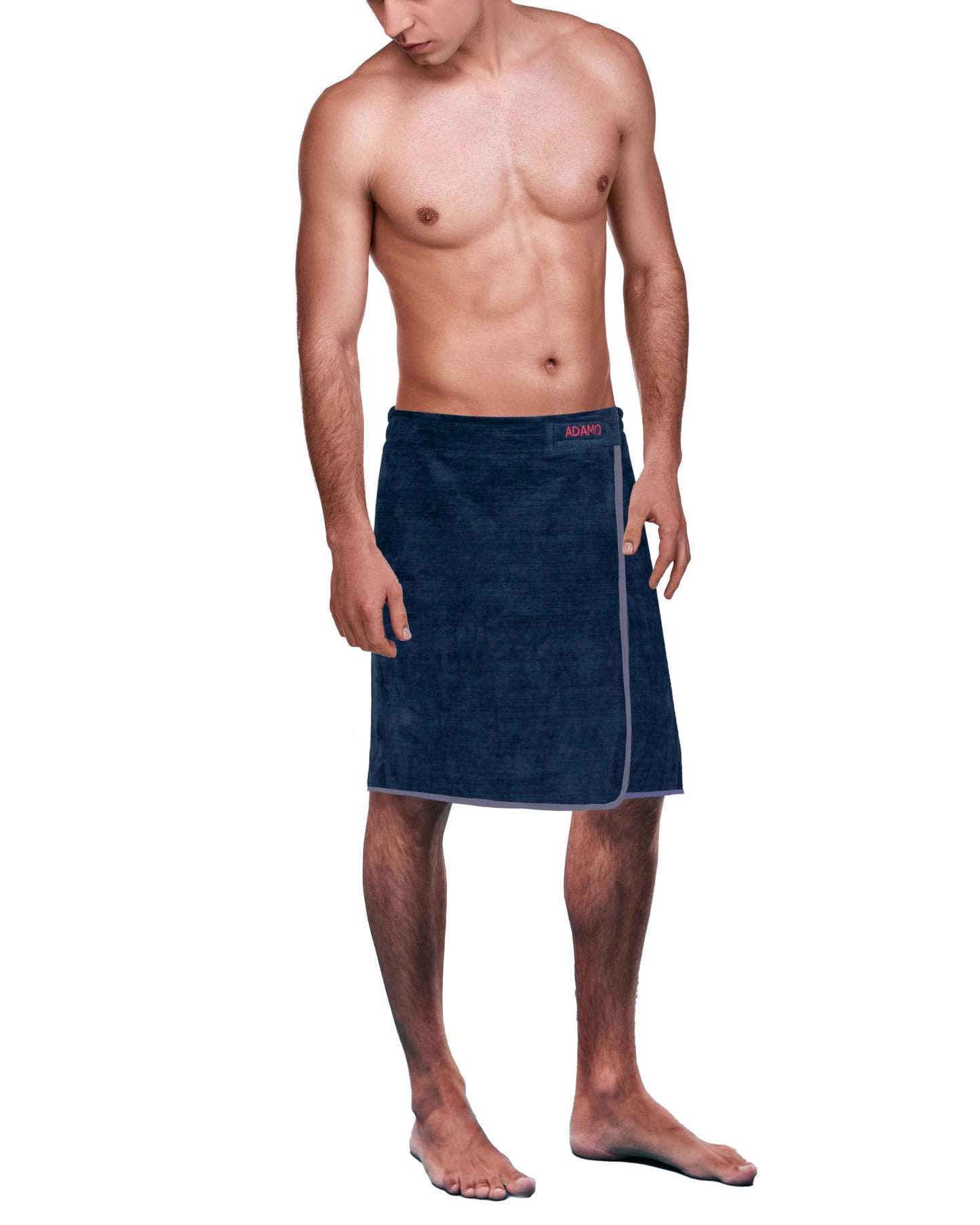 ADAMO XXL sauna kilt dark blue for men in oversize with velcro closure Size:210