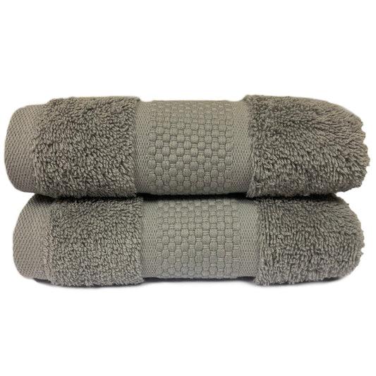 Sue Rossi Hand Towels 100% Turkish Organic Combed Cotton, Bathroom Or Kitchen Towel, 600gsm Thick, Very Soft Plush & Absorbent, 50 x 90cm, Single Or